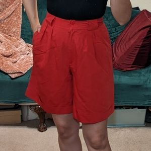 Norton McNaughton vintage red shorts